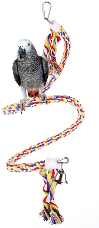 Long Parrot Bungees Rope Toys