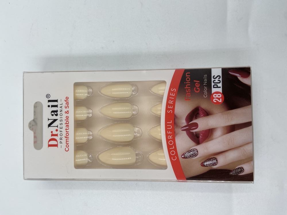 ‏Dr.Nail - اظافر تركيب لون اصفر صيفي