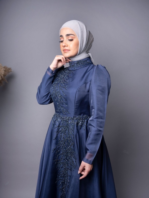 فستان تركي كحلي