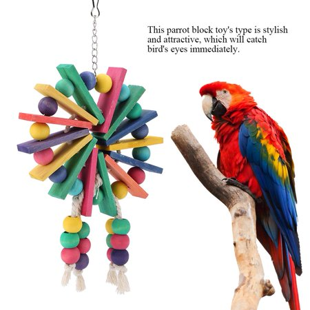 Toy Parrot Swing, Hanging Standing Toy Size 30 *16.5 *2 cm