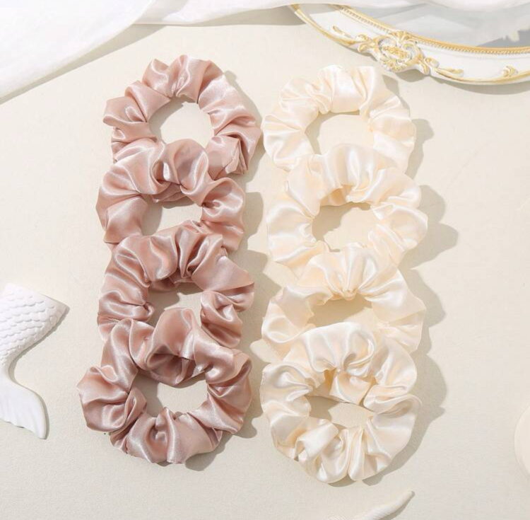 Satin scrunchies 8 Pcs 