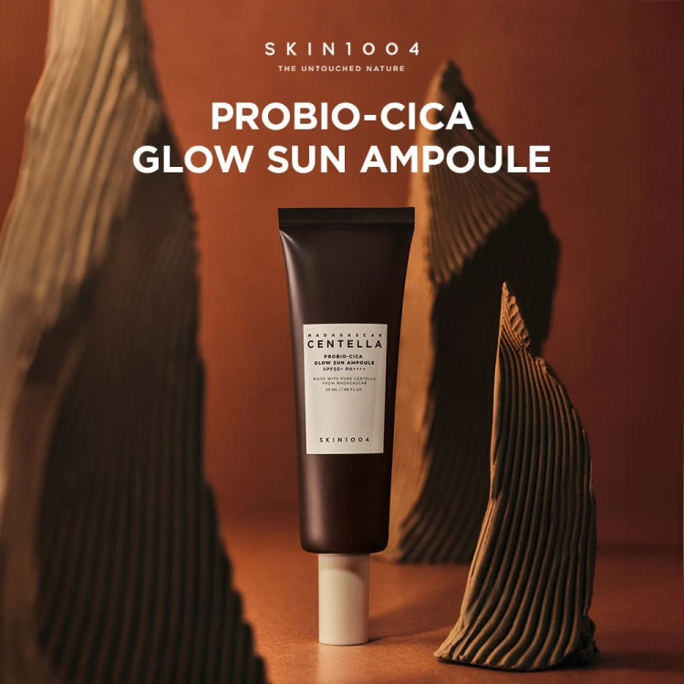 Skin1004 probio-cica glow sun ampoule واقي شمس البروبيوتيك سيكا جلو 