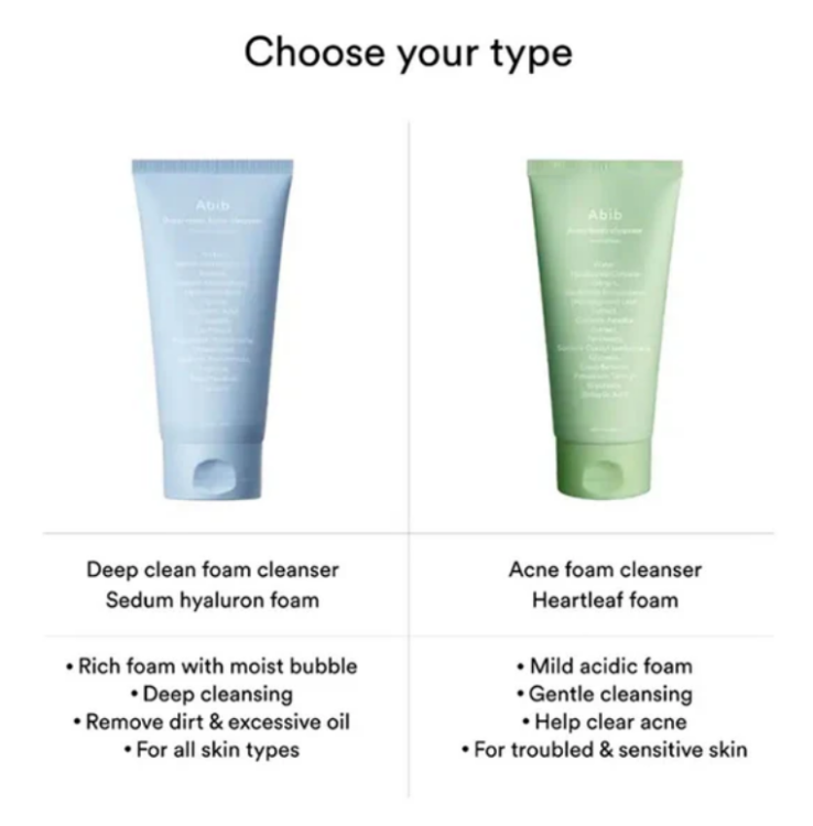 Abib, Acne Foam Cleanser Heartleaf Foam
