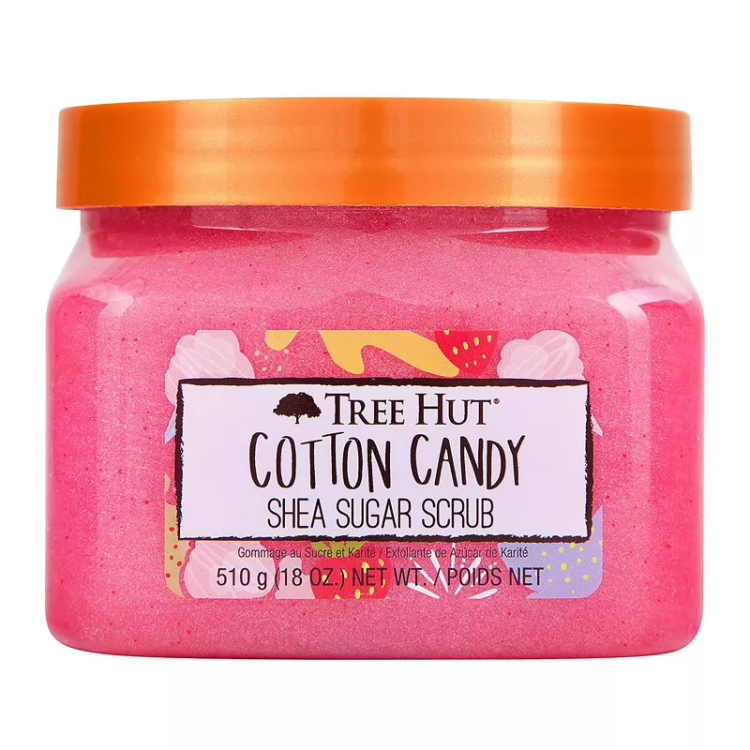 Tree Hut  Cotton Candy Shea Sugar Scrub مقشر الجسم برائحة قطن كاندي