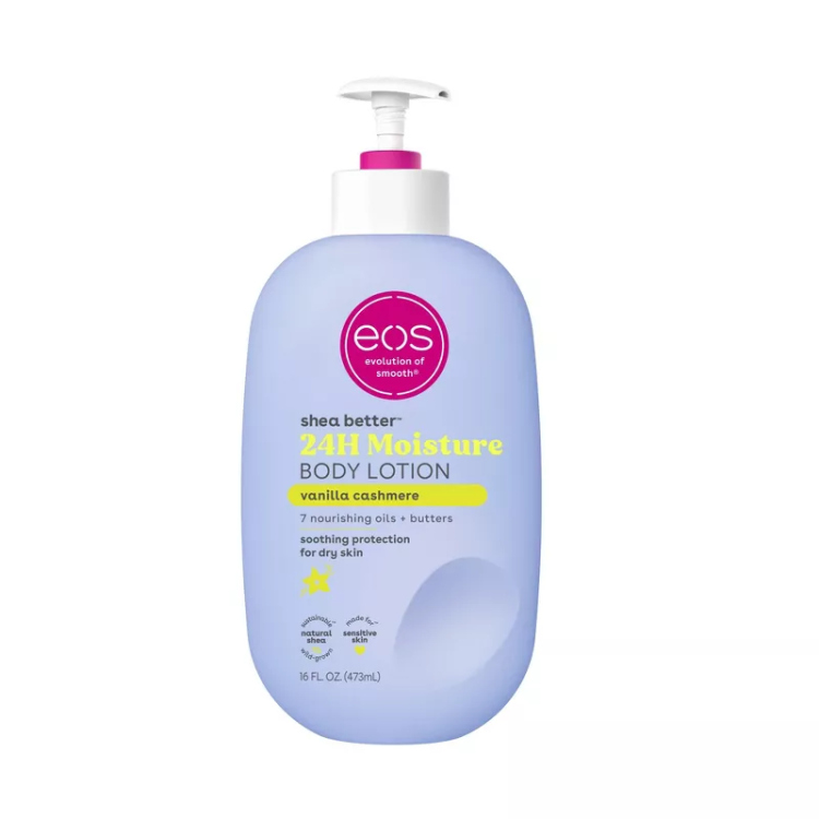Eos Body Lotion لوشن مرطب الجسم ايوس بنكهة الفانيليا والكشمير