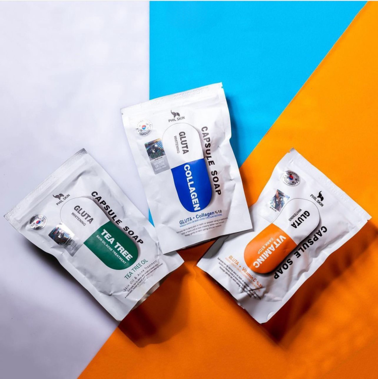 Phil Skin Capsule Soap Gluta Whitening / ٣ انواع 