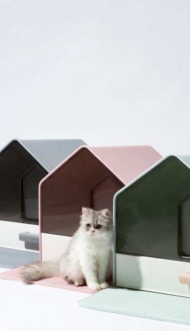 Luxury villa litter box with matt