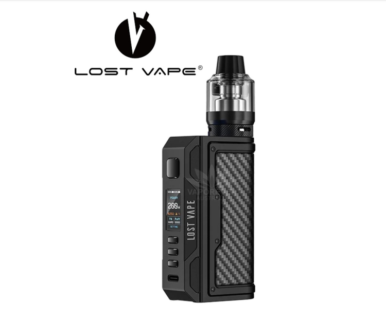 Lost Vape THELEMA QUEST 200W Kit - Gunmetal Carbon Fiber Color-  (Professional Vaping Kit !)