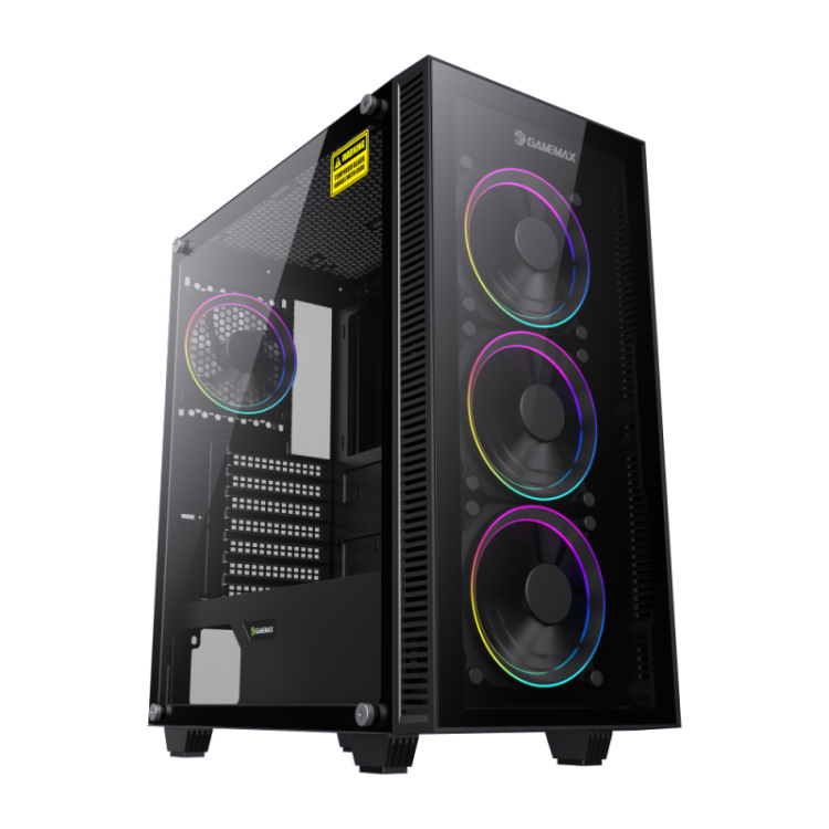 GAMEMAX DRACO XD ARGB CASE GLASS 4X ARGB FANS