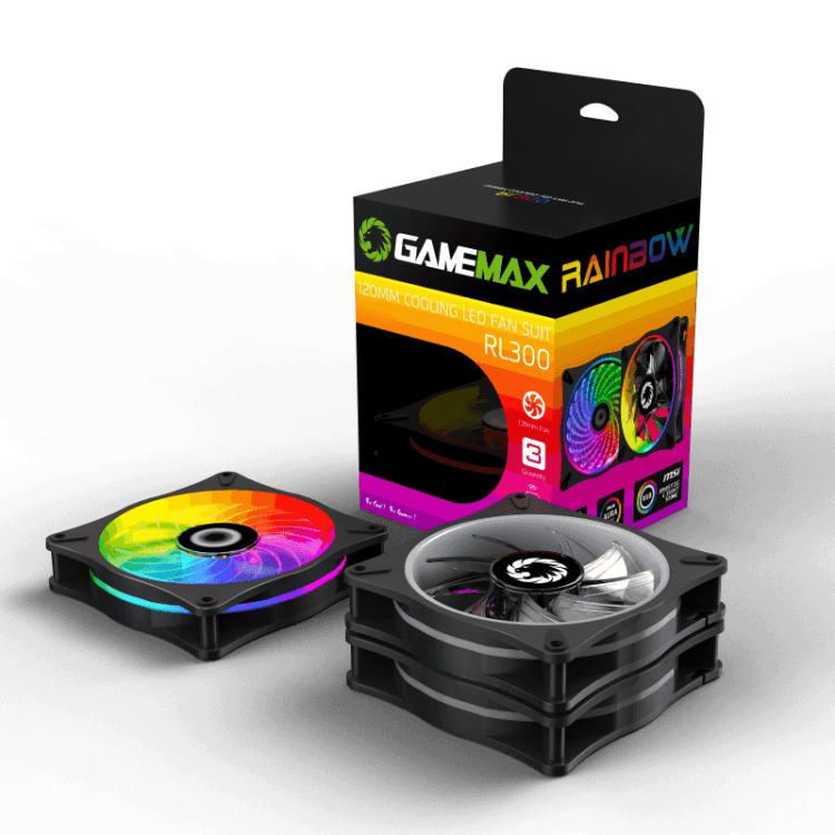 GAMEMAX RL300 120MM LED CASE FAN SET