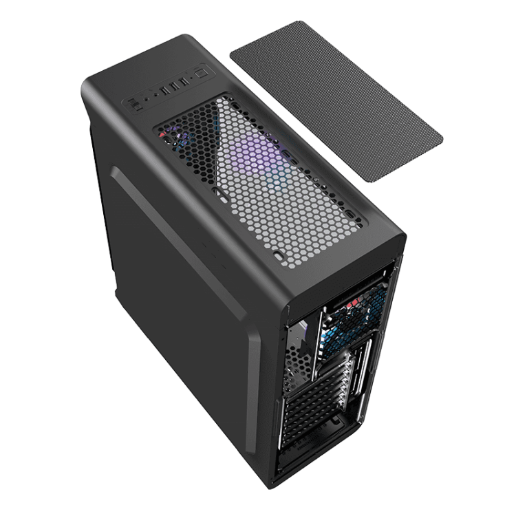GAMEMAX CASE STAR LIGHT FRGB-BK