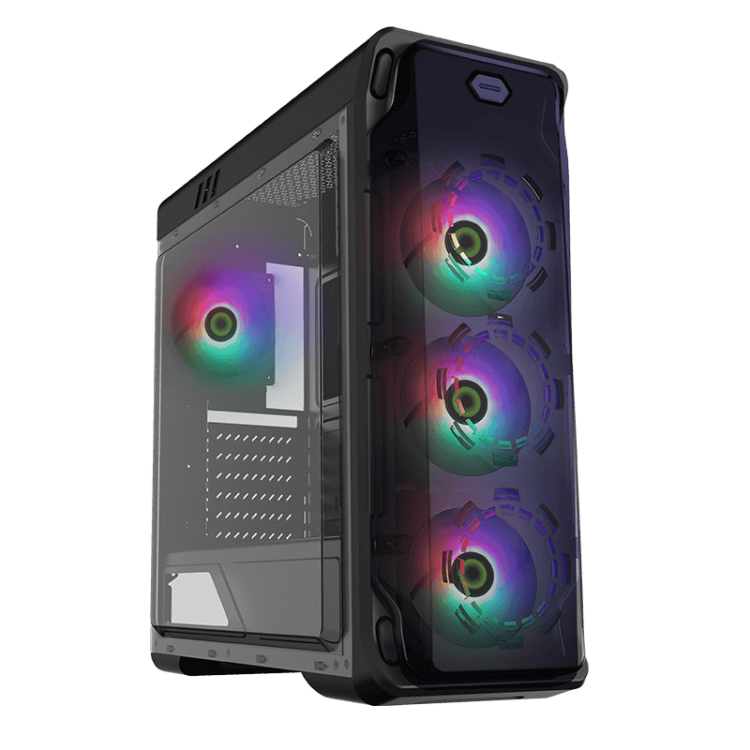 GAMEMAX CASE STAR LIGHT FRGB-BK