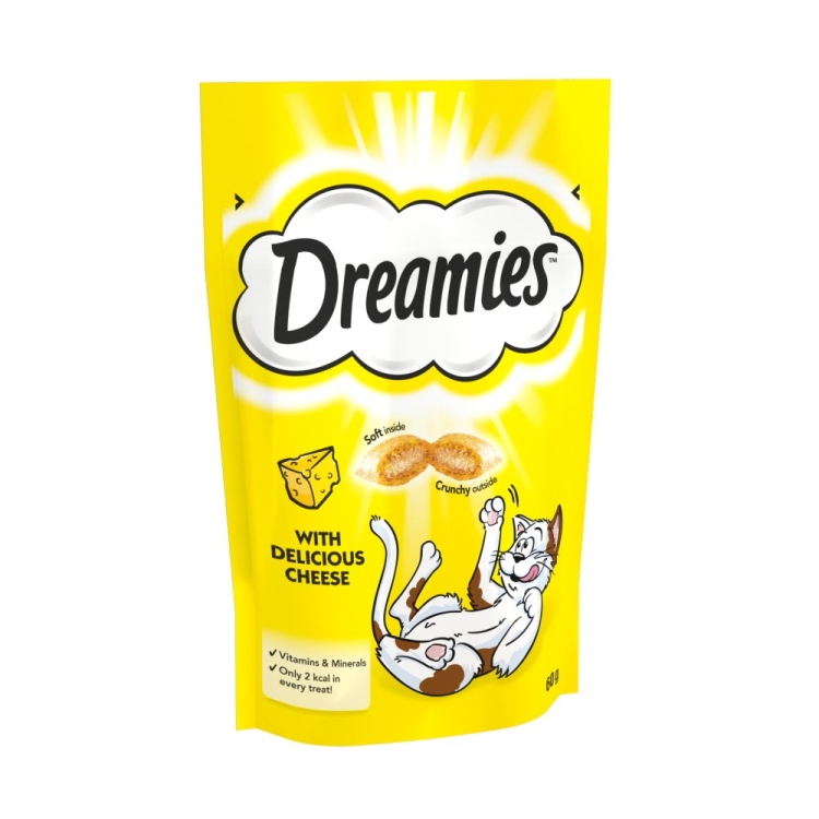 dreamies cat treat with cheese flavor