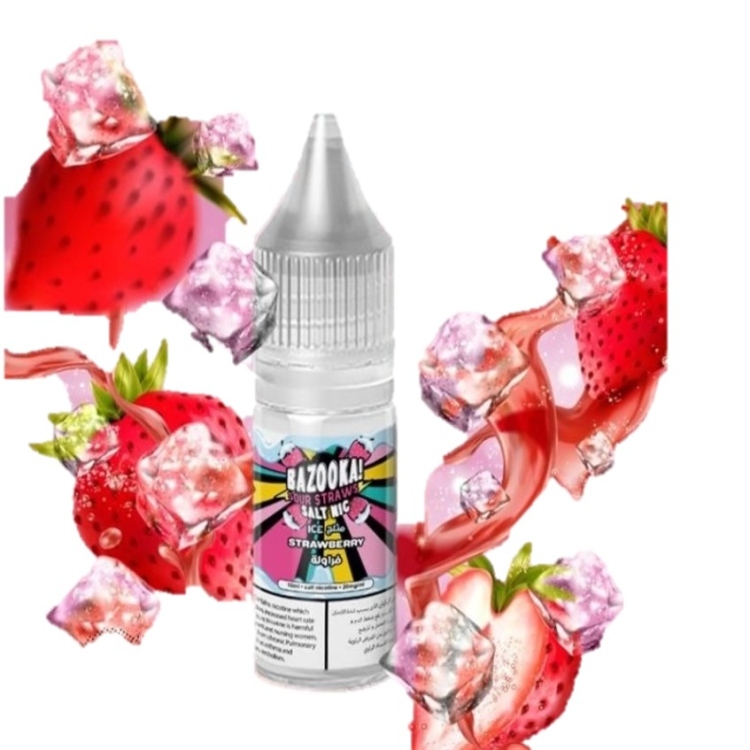 Bazooka Ice Strawberry Saltnic Vape Juice