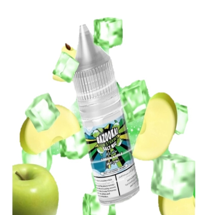 Bazooka Ice Green Apple Saltnic , Vape Juice 