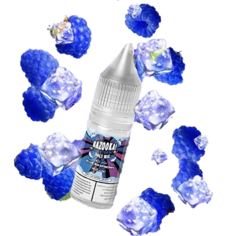 Bazooka Ice Blue Raspberry Saltnic, Vape Juice 