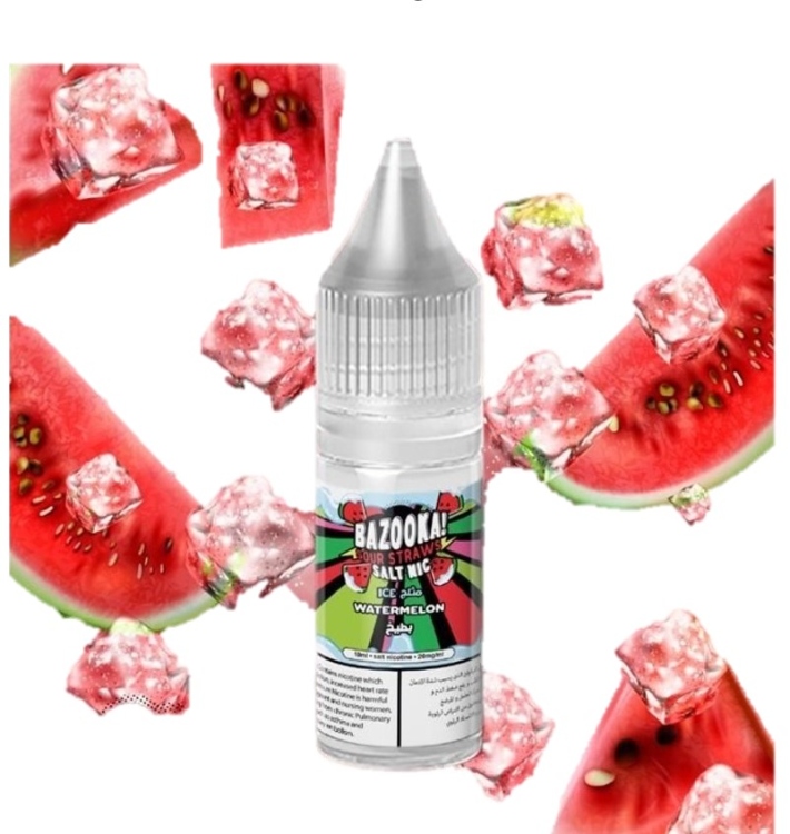 Bazooka Ice Watermelon Saltnic , Vape Juice 