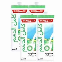 حليب حمودة كامل الدسم 4 حبات