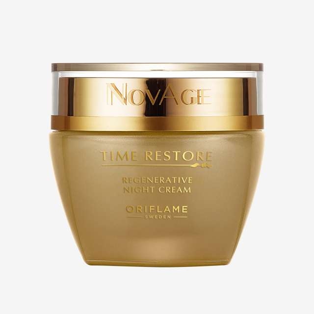 32631 30 capsules. NOVAGE Nutri6 Facial Oil Capsules-- 32629 15 ml NOVAGE Time Restore Eye & Lip Cream 32628 50 ml-- NOVAGE Time Restore Regenerative Night Cream--32627 50 ml NOVAGE Time Restore Multi Correcting Day Cream