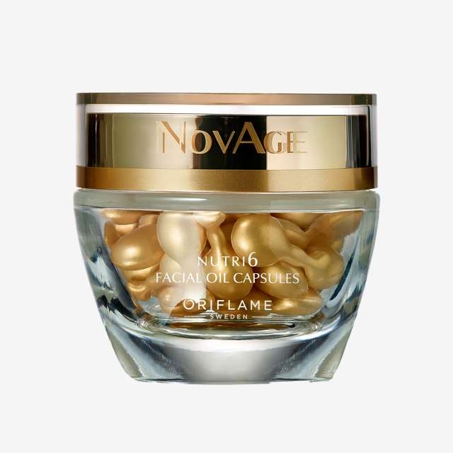 32631 30 capsules. NOVAGE Nutri6 Facial Oil Capsules-- 32629 15 ml NOVAGE Time Restore Eye & Lip Cream 32628 50 ml-- NOVAGE Time Restore Regenerative Night Cream--32627 50 ml NOVAGE Time Restore Multi Correcting Day Cream