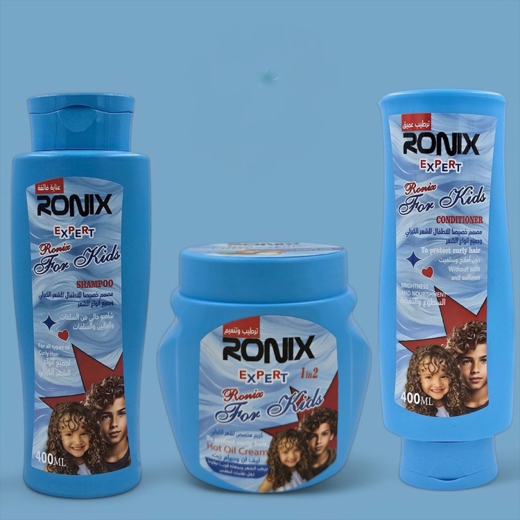 بكج العناية بالشعر الكيرلي RONIX