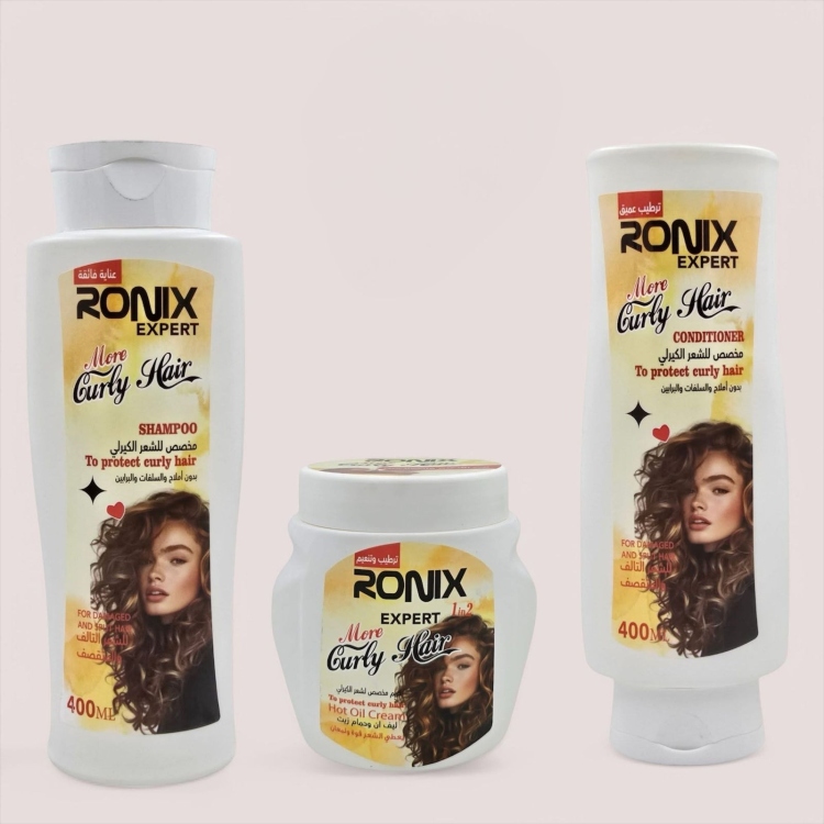 بكج العناية بالشعر الكيرلي RONIX