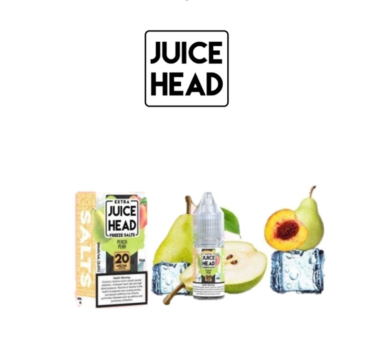 Juice Head Peach Pear Freeze Saltnic, Vape Juice 