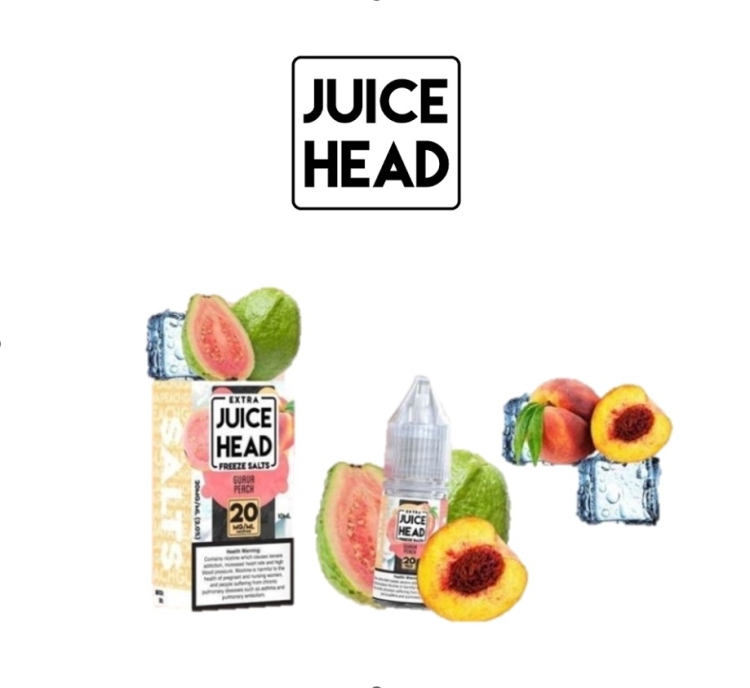 Juice Head Guava Peach Freeze Saltnic, Vape Juice 
