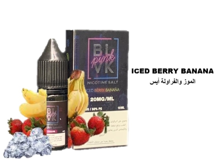 BLVK Iced Berry Banana Saltnic Vape Juice