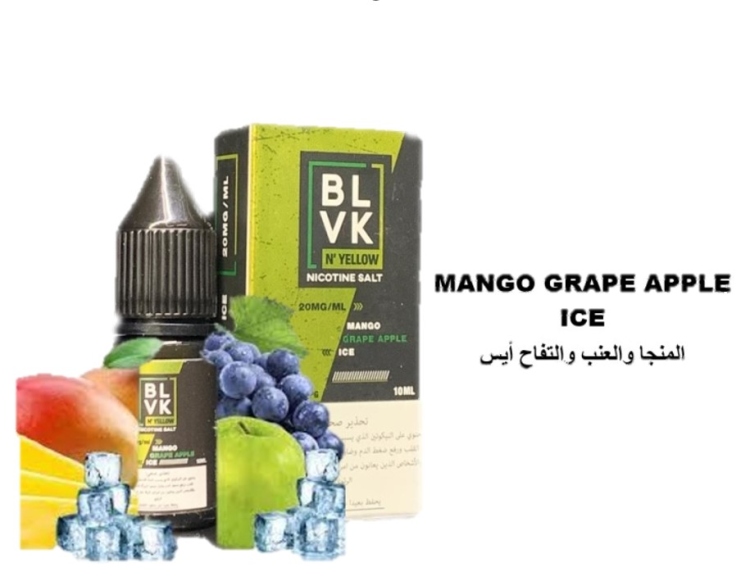 BLVK Mango Grape Apple Ice Saltnic Vape Juice