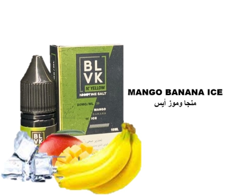 BLVK Mango Banana Ice Saltnic Vape Juice