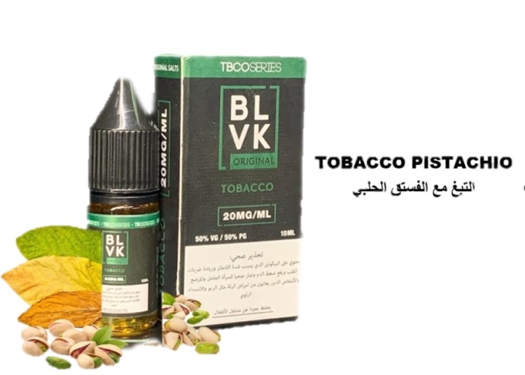 BLVK Tobacco Pistachio Saltnic Vape Juice