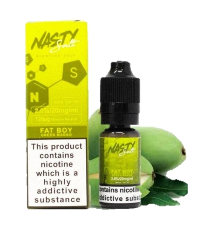 Nasty Fat Boy  (Green Mango) SaltNic, Vape Juice 