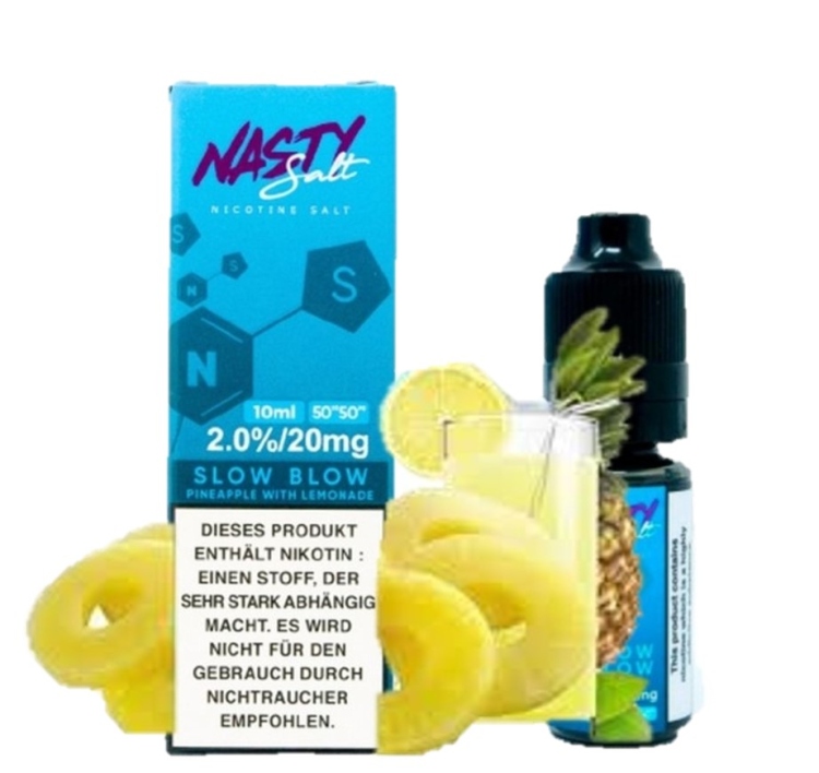 Nasty Slow Blow (Pineapple Lemonade) SaltNic  Vape Juice