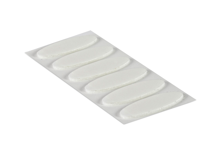 لاصق بيضاوي لون ابيض حجم 3.5cm X 12mm  يحتوي الكيت على 18 مجموعة VEL-EC60212 