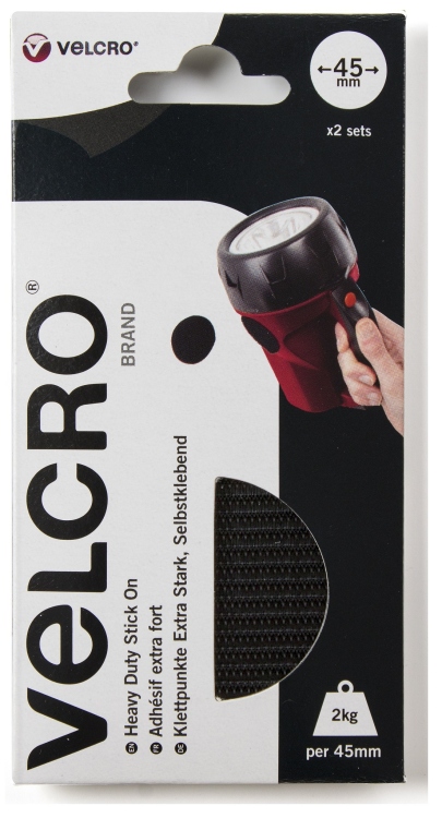 لاصق ناعم و خشن شكل دائري قوي جدا قطر 45 ميلي عدد مجموعتين VEL-EC60806