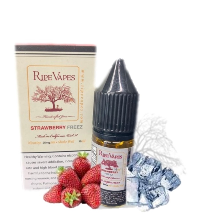 Ripe Vapes Strawberry Freeze SaltNic, Vape Juice 