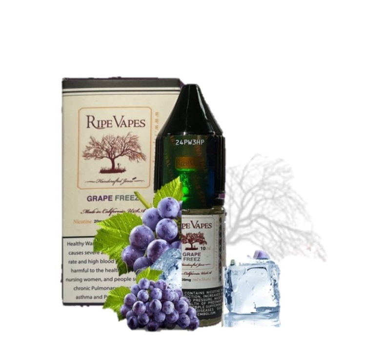 Ripe Vapes Grape Freeze  SaltNic, Vape Juice 