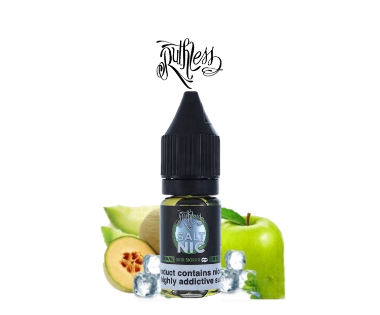 Ruthless SKIR SKIRR SaltNic - Iced Apple Melon, Vape Juice 