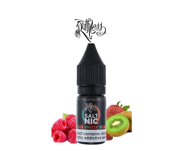 Ruthless STRIZZY SaltNic - Kiwi, Raspberry & Strawberry, Vape Juice 