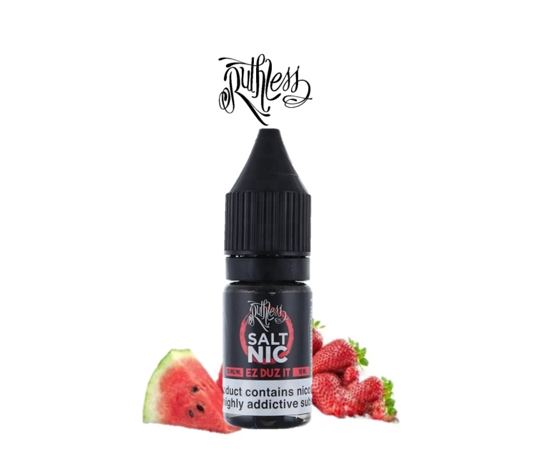 Ruthless EZ DUZ IT SaltNic - Strawberry Watermelon, Vape Juice 