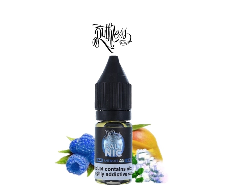 Ruthless ANTIDOTE SaltNic - Mango Blue Raspberry Iced , Vape Juice 