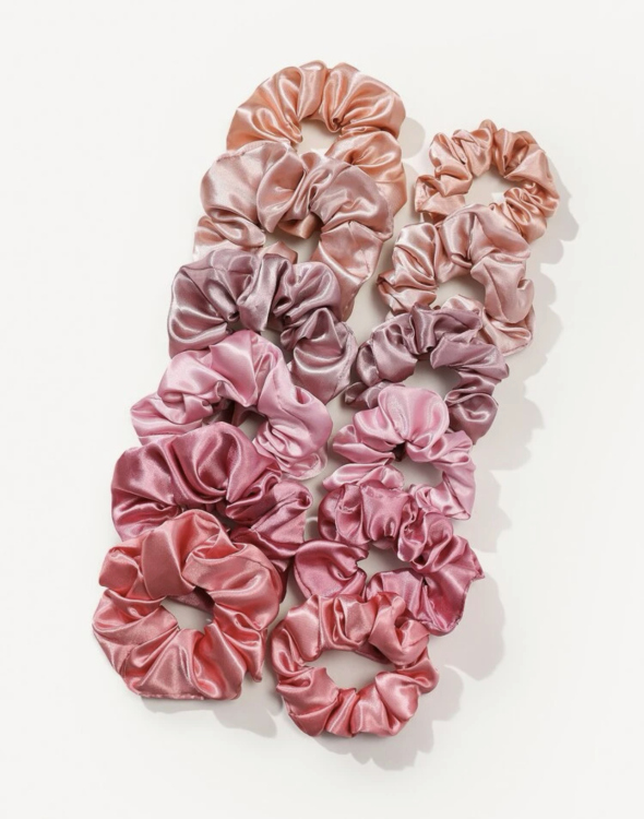 Satin scrunchies 12 pcs  بكل ساتان 12 قطعة
