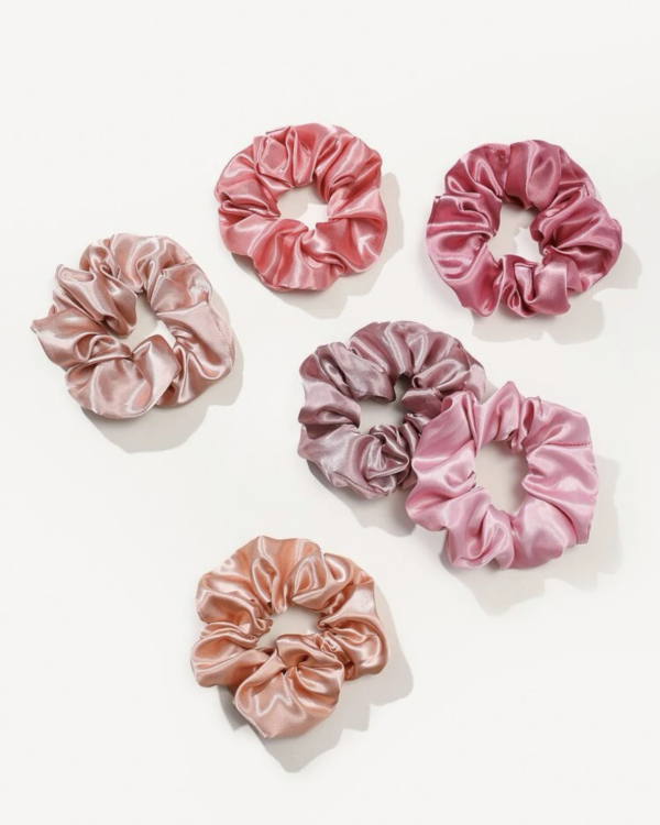 Satin scrunchies 12 pcs  بكل ساتان 12 قطعة