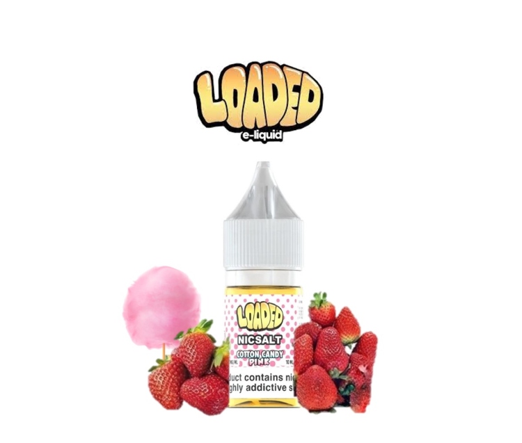 Loaded Pink SaltNic - Mixed Strawberry & Marshmelow Vape juice 