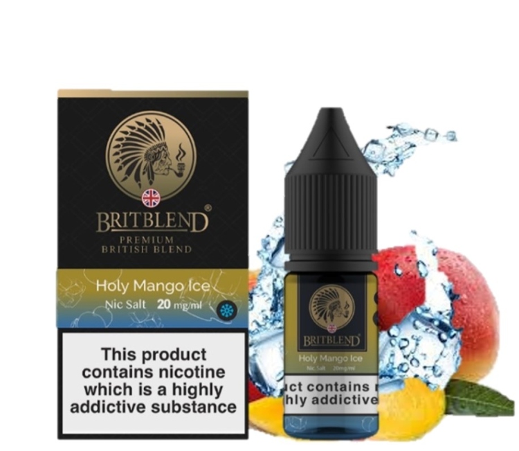 BRITBLEND Holy Mango Ice SaltNic Vape Juice -Premium British Blend-