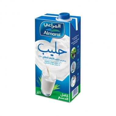 المراعي حليب كامل الدسم 1لتر