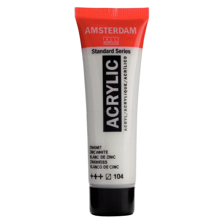 لون أكريليك 104 أمستردام Zinc White 120ml