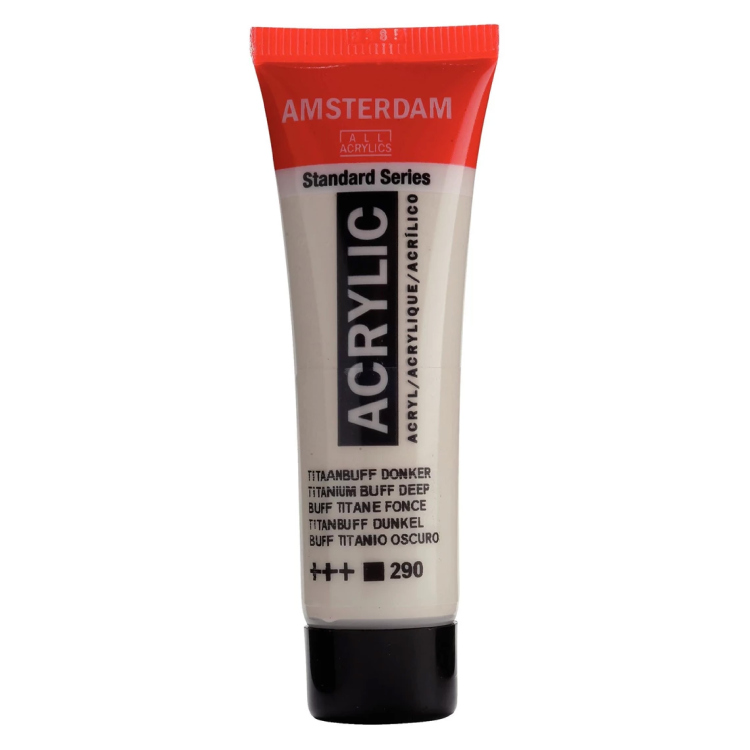 لون أكريليك 290 أمستردام Titanium Buff Deep 120ml