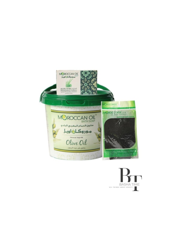 Moroccan Bath Soap With Olive Oil + Loofah + Soap